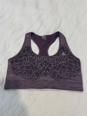 Odlo Purple Seamless Racerback Sports Bra Size M